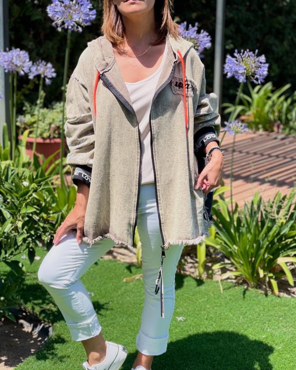 Casaca mezclilla Melinda beige